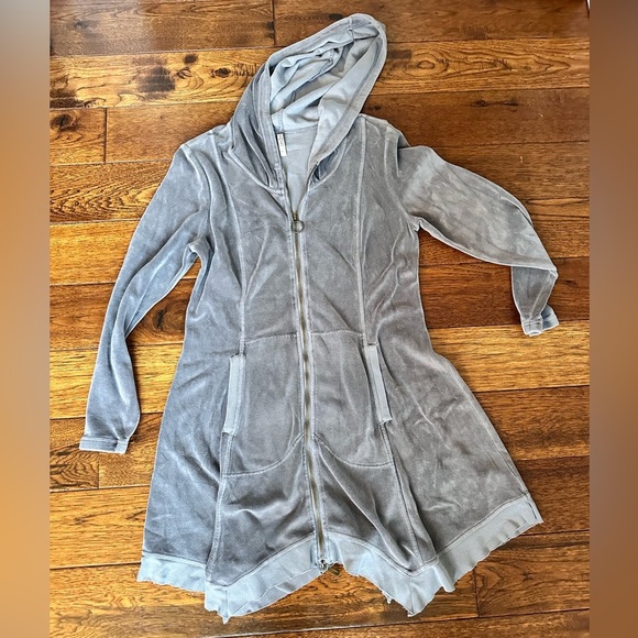 XCVI Demitra Hooded Jacket in Grey Size L - Picture 4 of 7